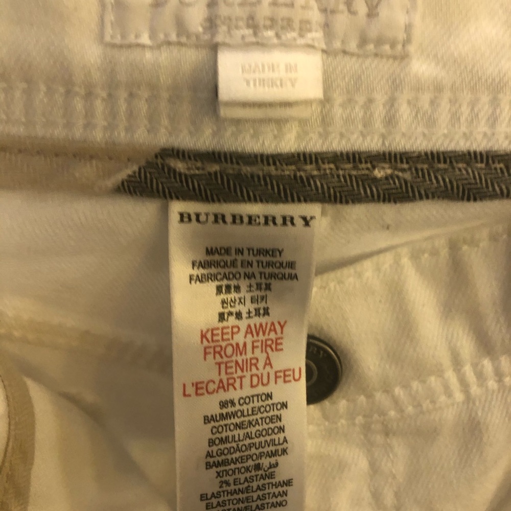 Burberry white jean